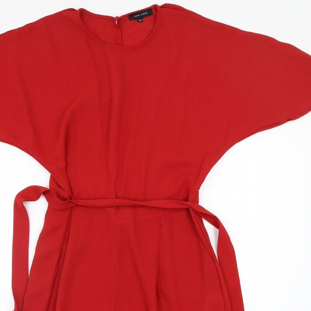 Newlook Womens Red   Jumpsuit One-Piece Size 12