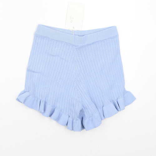 Flamodes Womens Blue   Bermuda Shorts Size M