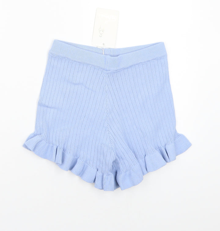 Flamodes Womens Blue   Bermuda Shorts Size M