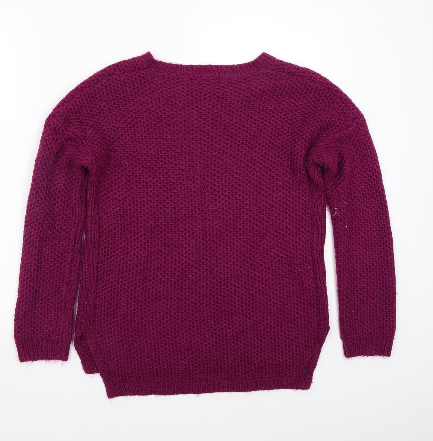 Newlook Womens Purple   Henley Jumper Size 8