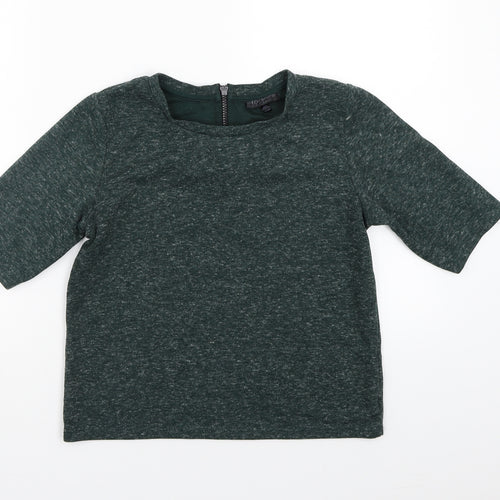 Topshop Womens Green   Basic T-Shirt Size 8