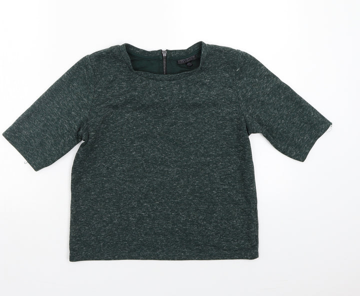 Topshop Womens Green   Basic T-Shirt Size 8