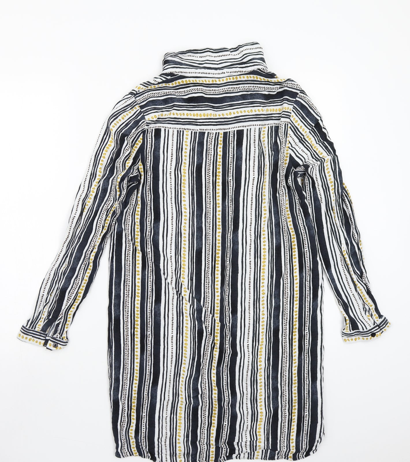 Papaya Womens White Striped  Basic Button-Up Size 14