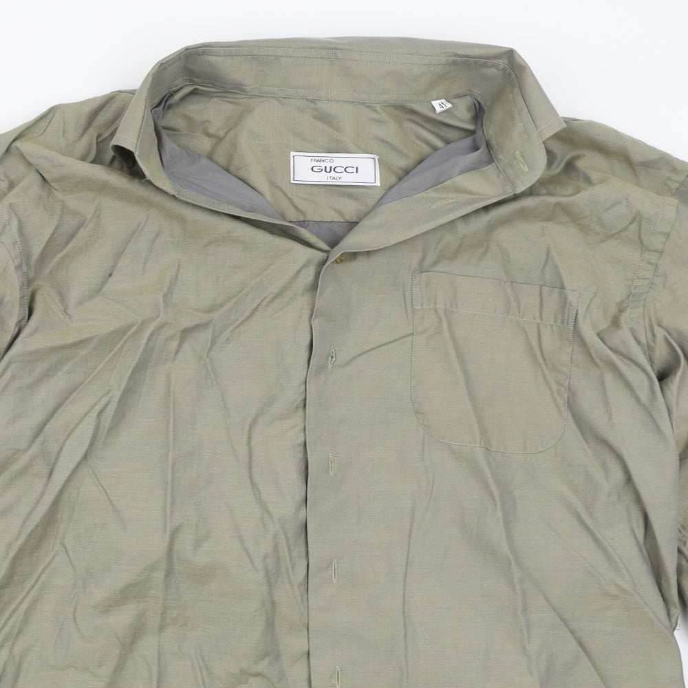 Franco gucci Mens Green    Button-Up Size 41