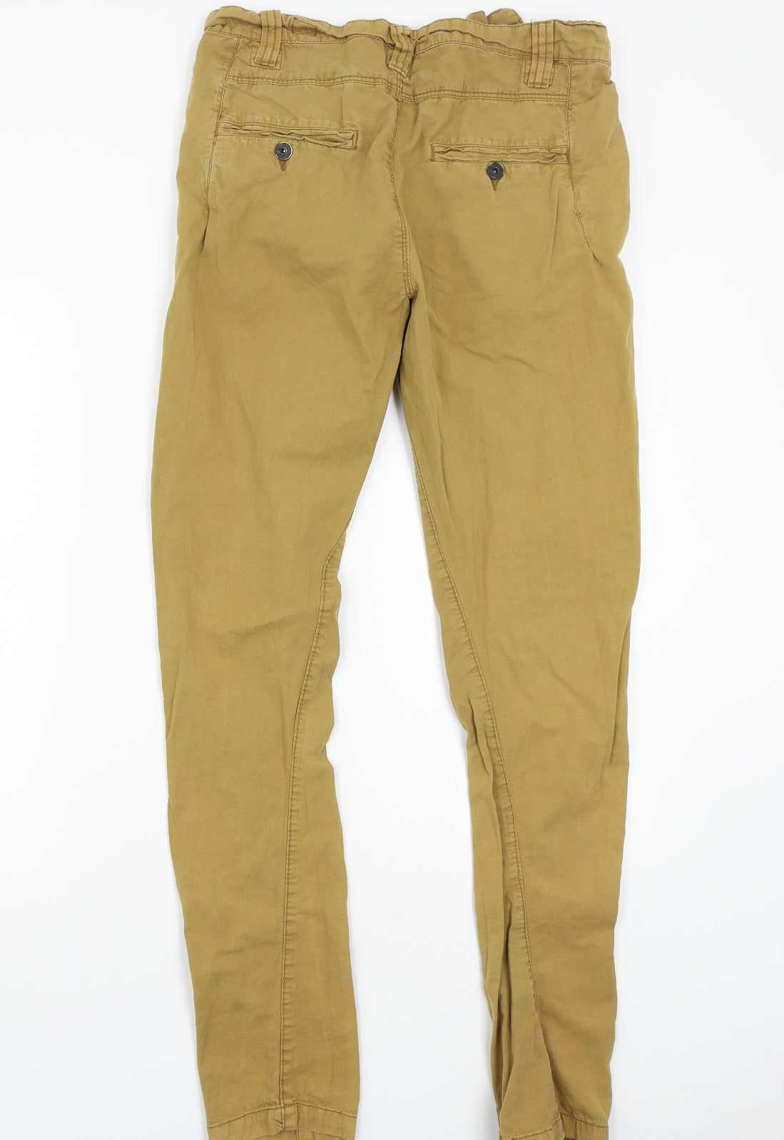 Denim & Co. Mens Beige   Chino Trousers Size 30 in L32 in