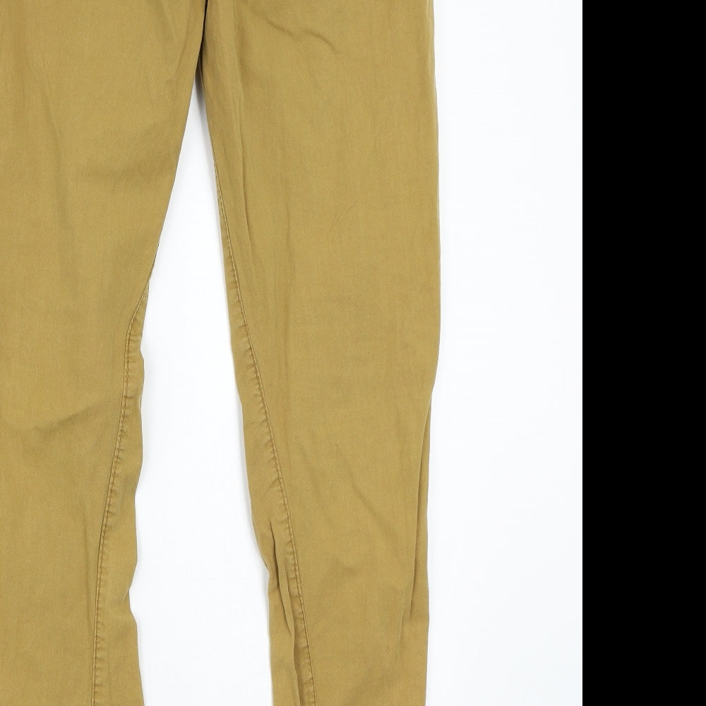 Denim & Co. Mens Beige   Chino Trousers Size 30 in L32 in