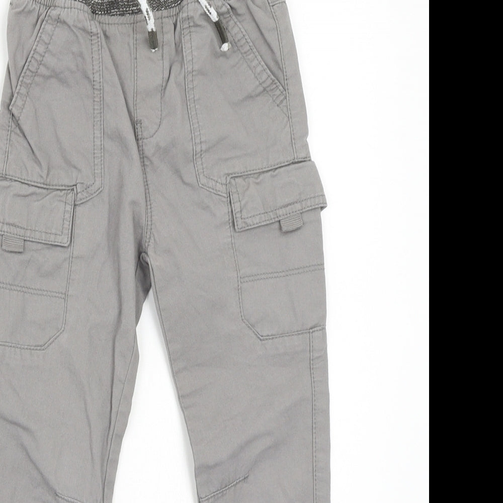 TU Boys Grey   Cargo Trousers Size 3-4 Years