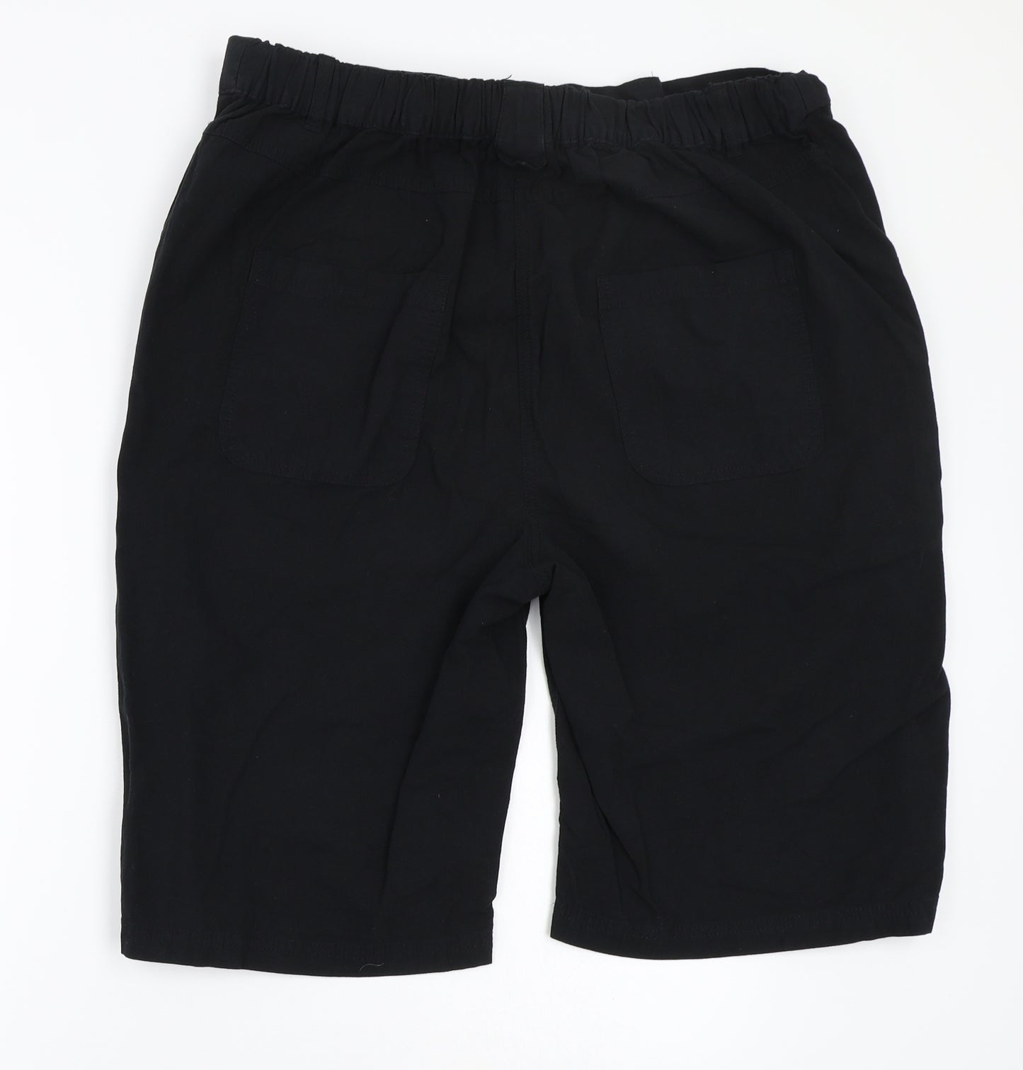 Yours Womens Black   Cropped Trousers Size 20