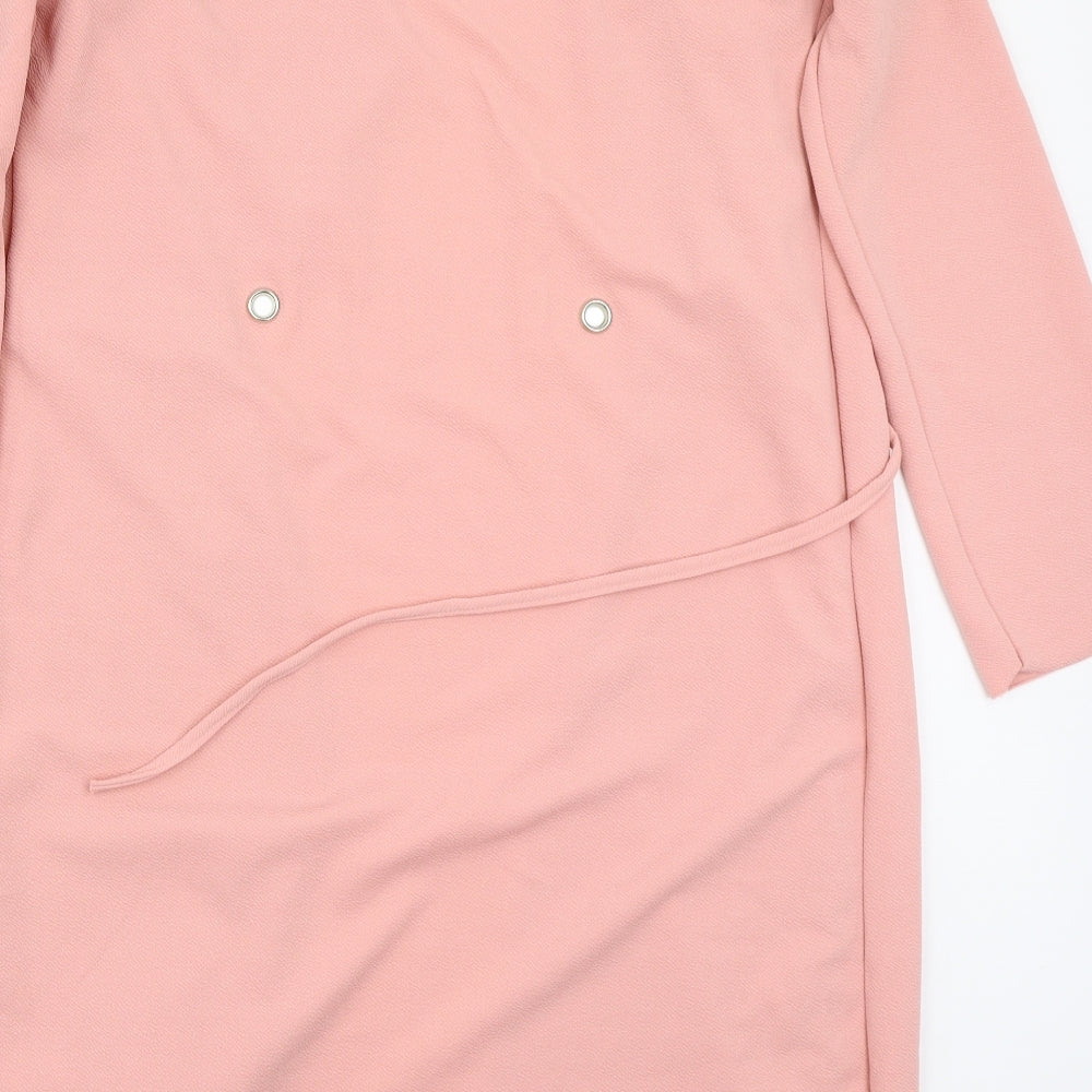 Boohoo Womens Pink   Jacket Coatigan Size S  - `