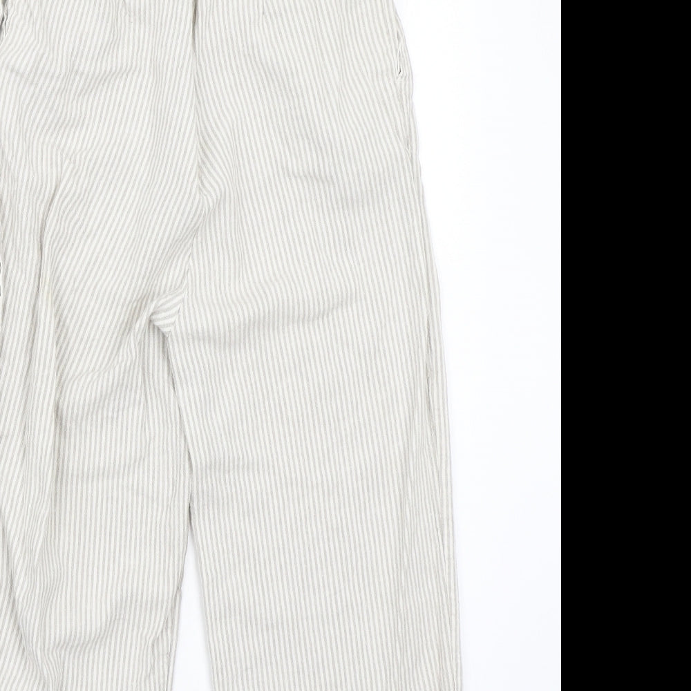 Newlook Womens White Striped  Jumpsuit One-Piece Size 8