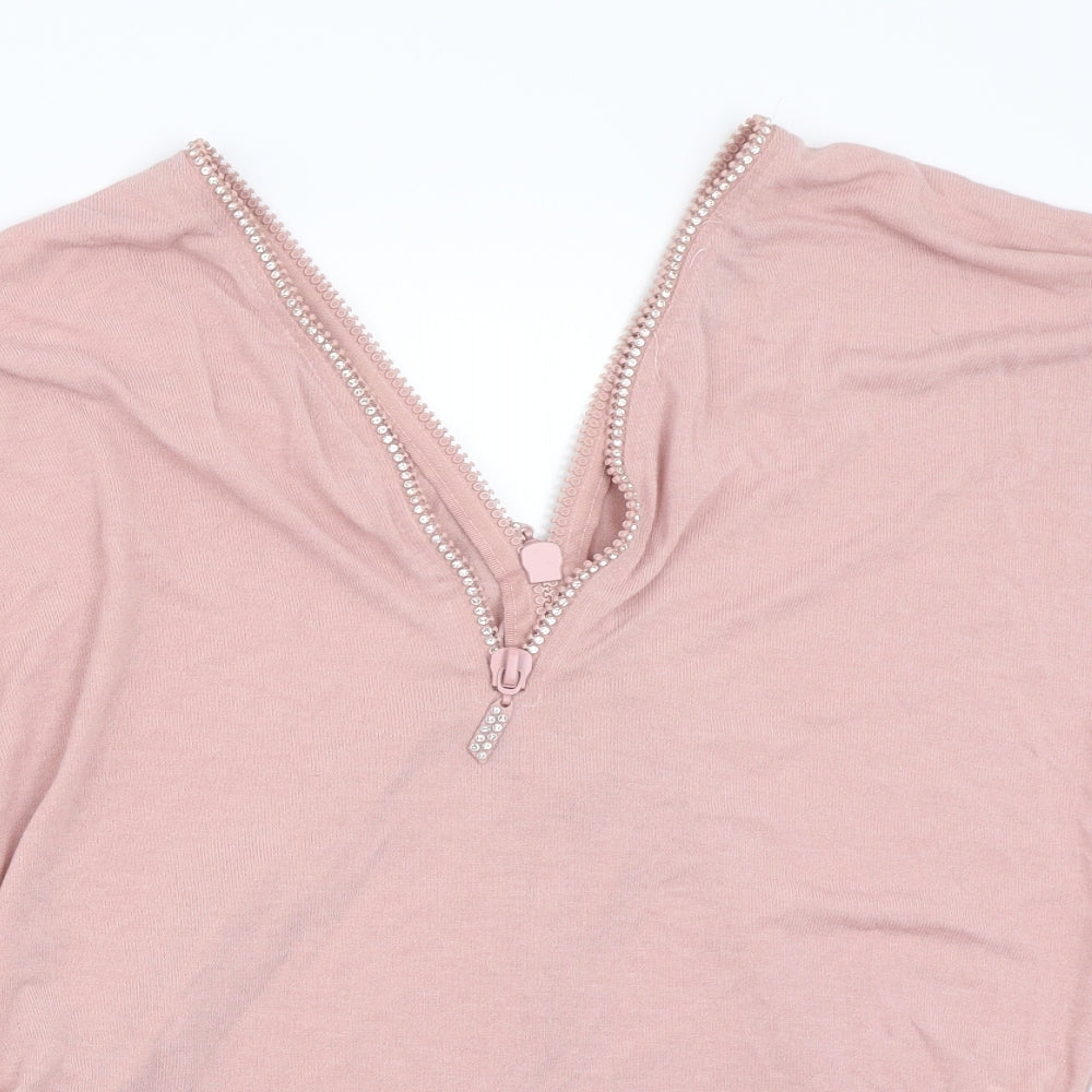 Quiz Womens Pink   Basic T-Shirt Size S