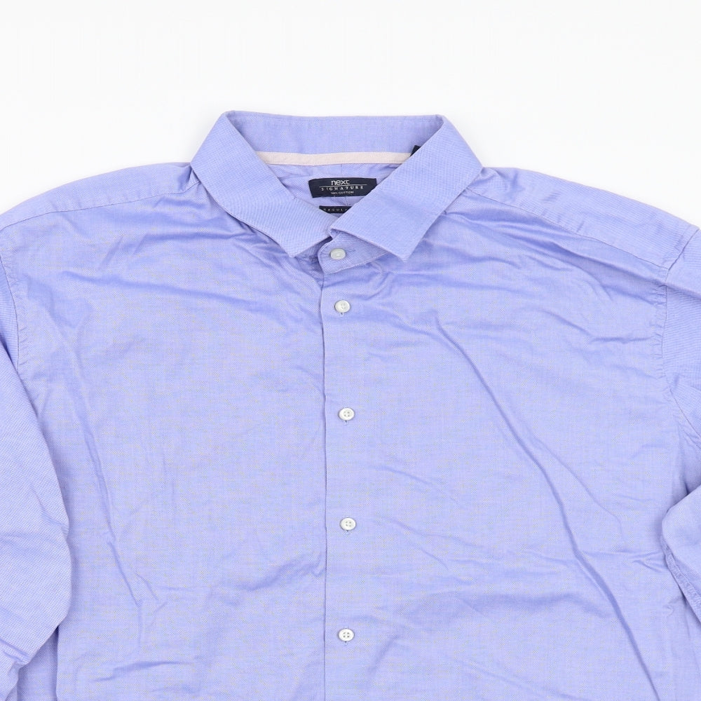 NEXT Mens Blue    Button-Up Size 20