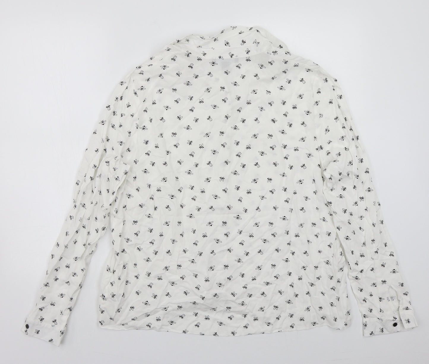 Primark Womens White   Basic Button-Up Size 18