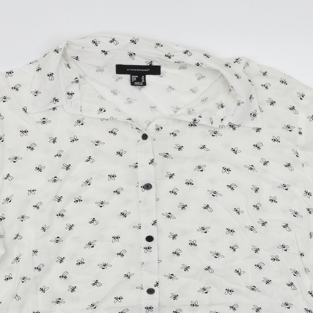 Primark Womens White   Basic Button-Up Size 18