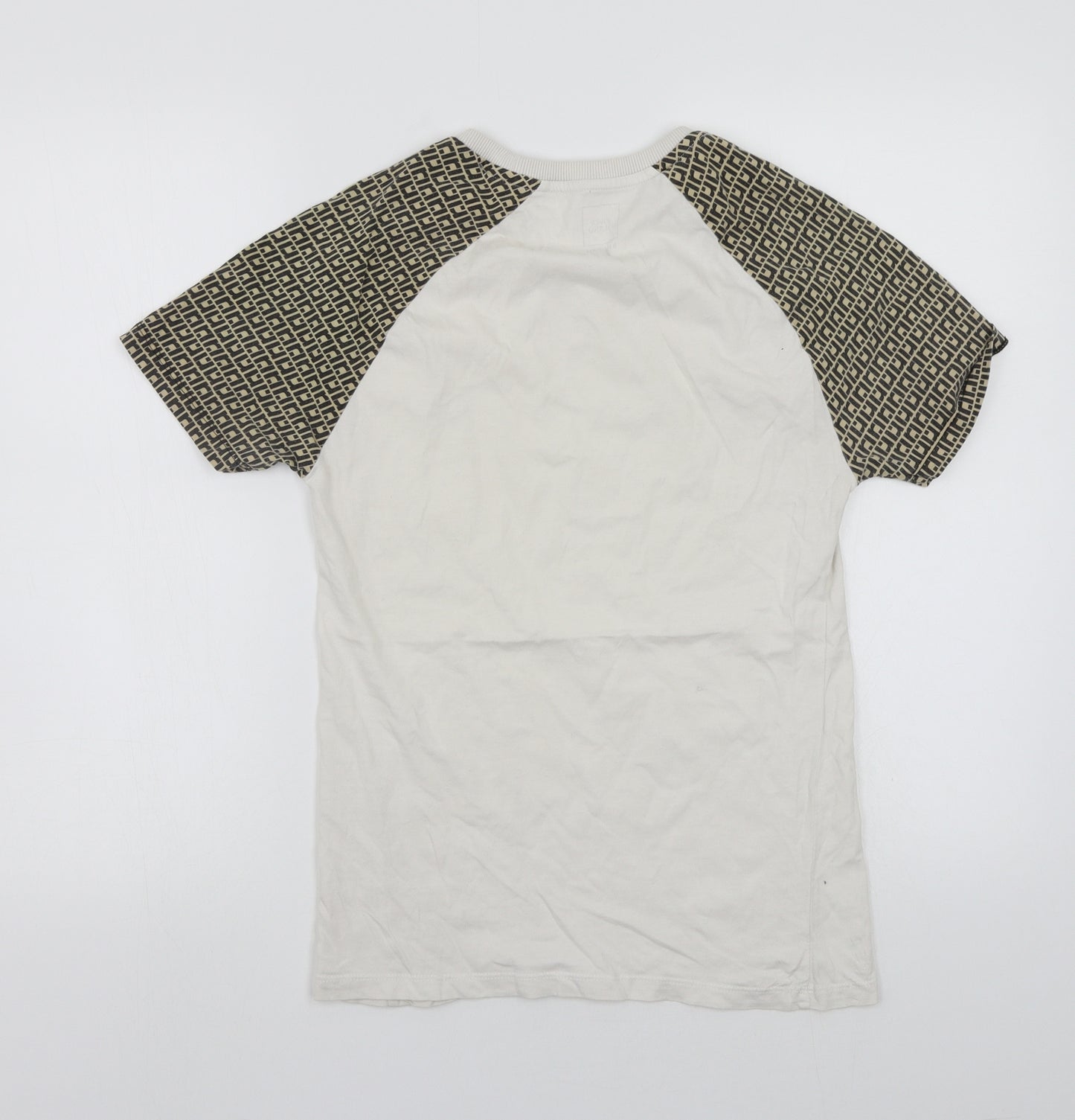 River Island Mens Ivory    T-Shirt Size S