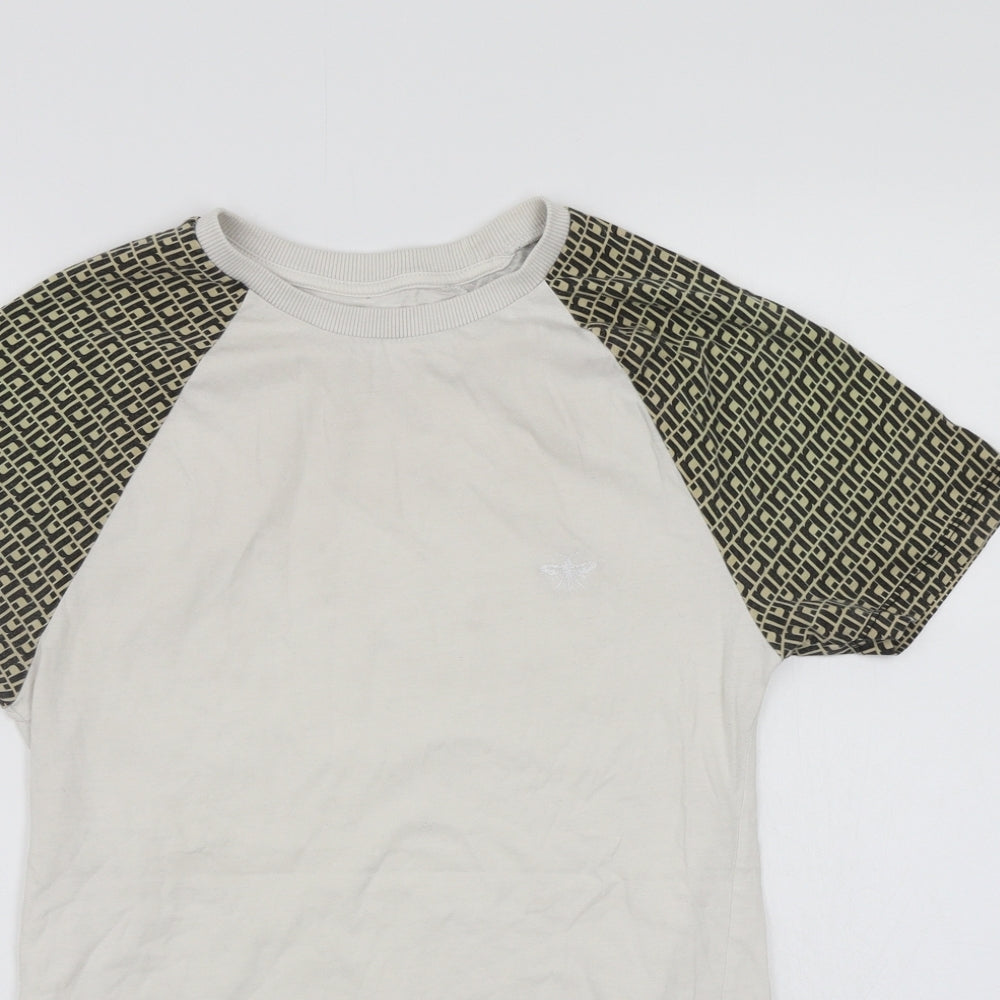 River Island Mens Ivory    T-Shirt Size S