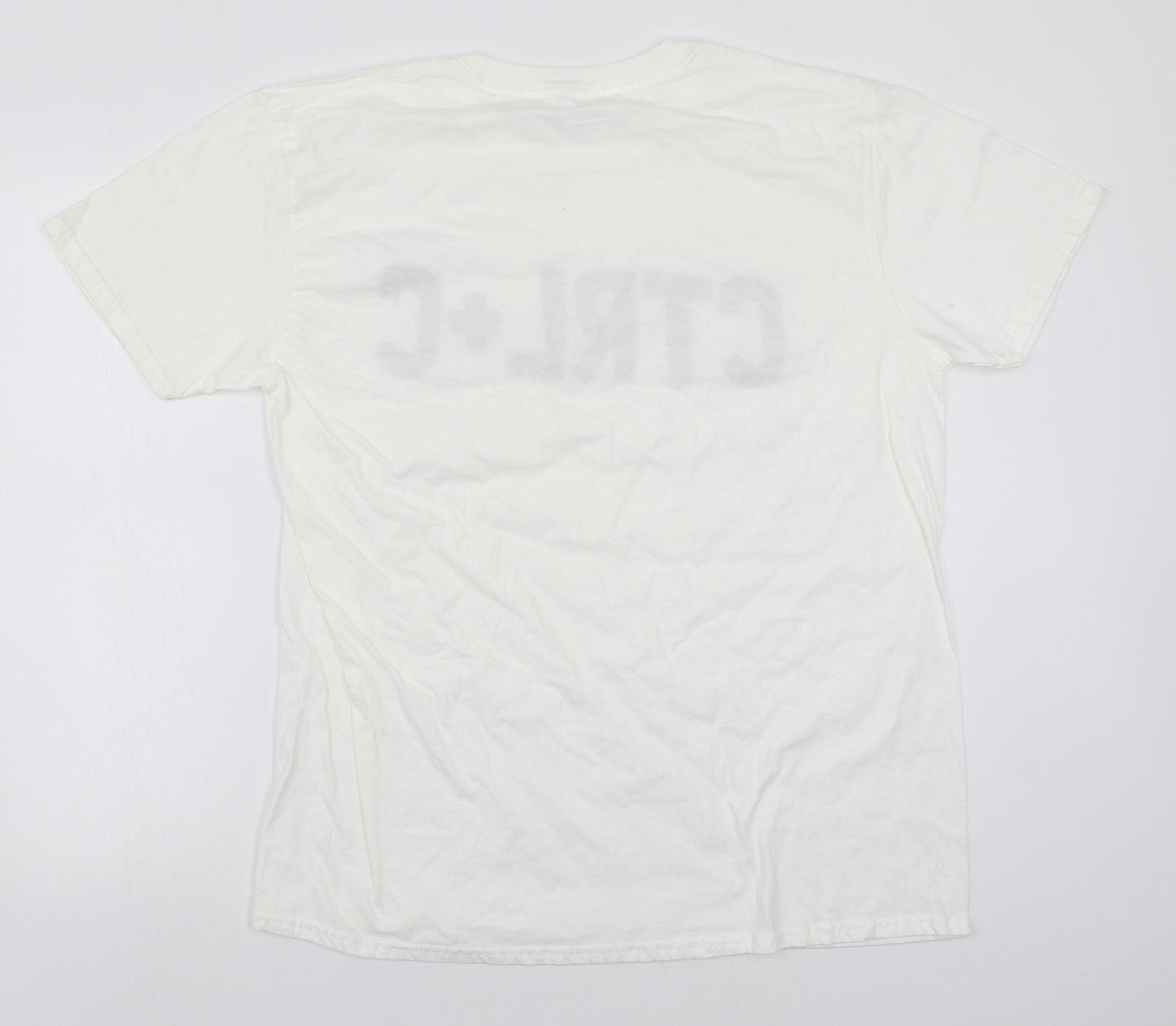 Gildan Mens White    T-Shirt Size XL
