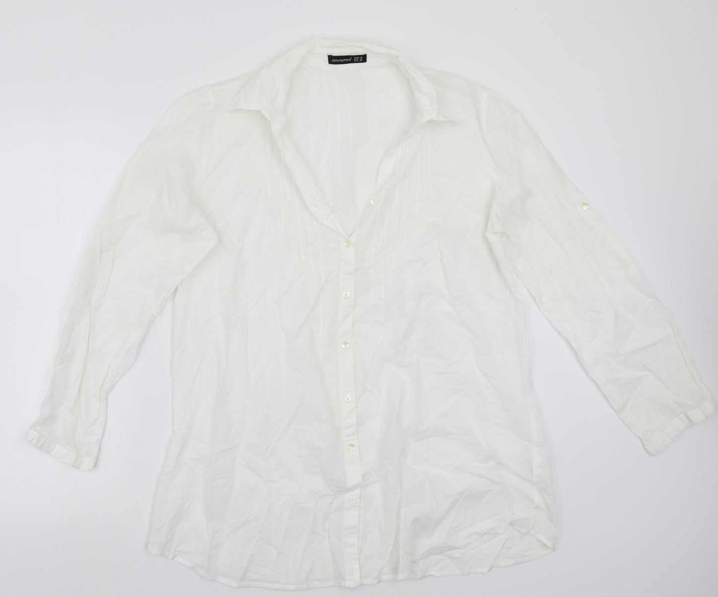 Primark Womens White   Basic Button-Up Size 18