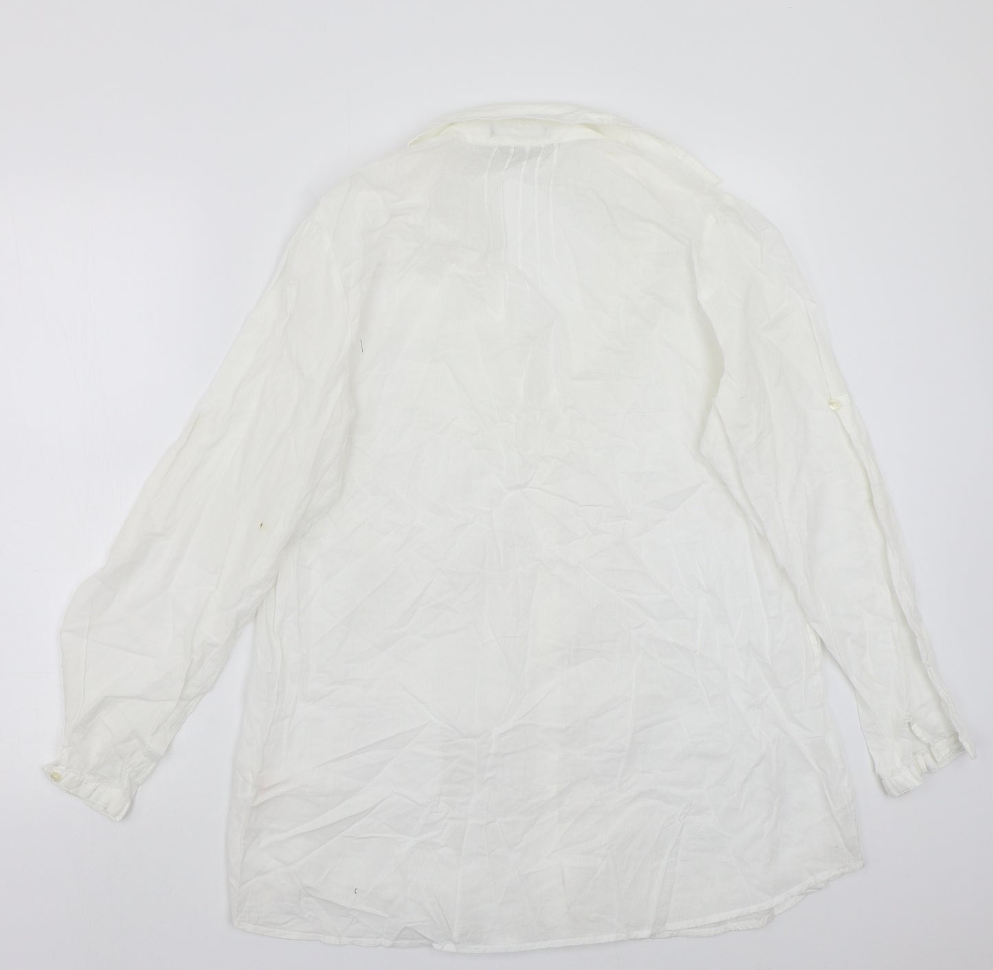 Primark Womens White   Basic Button-Up Size 18