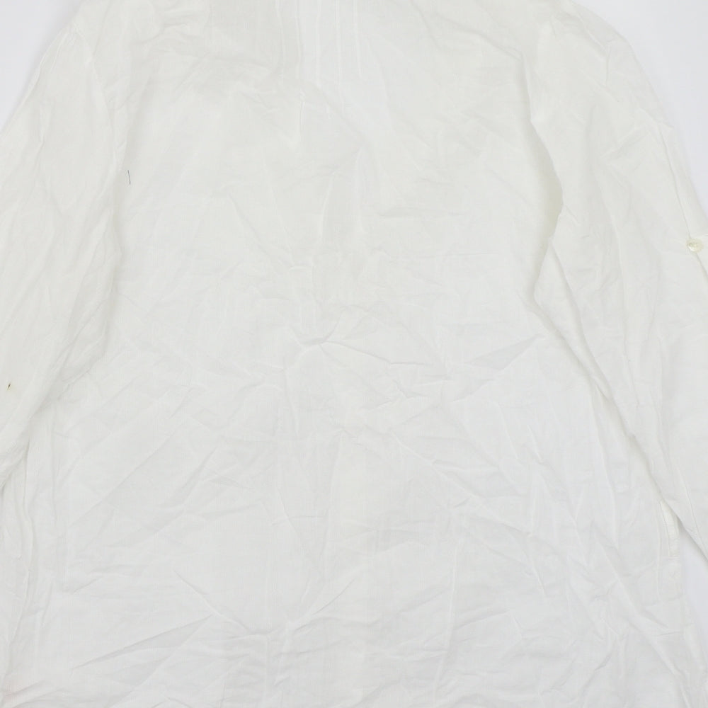 Primark Womens White   Basic Button-Up Size 18