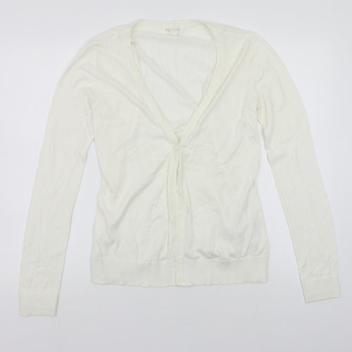 FOREVER 21 Womens White   Cardigan Jumper Size M