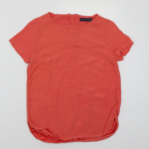 Marks and Spencer Womens Red   Basic T-Shirt Size 8