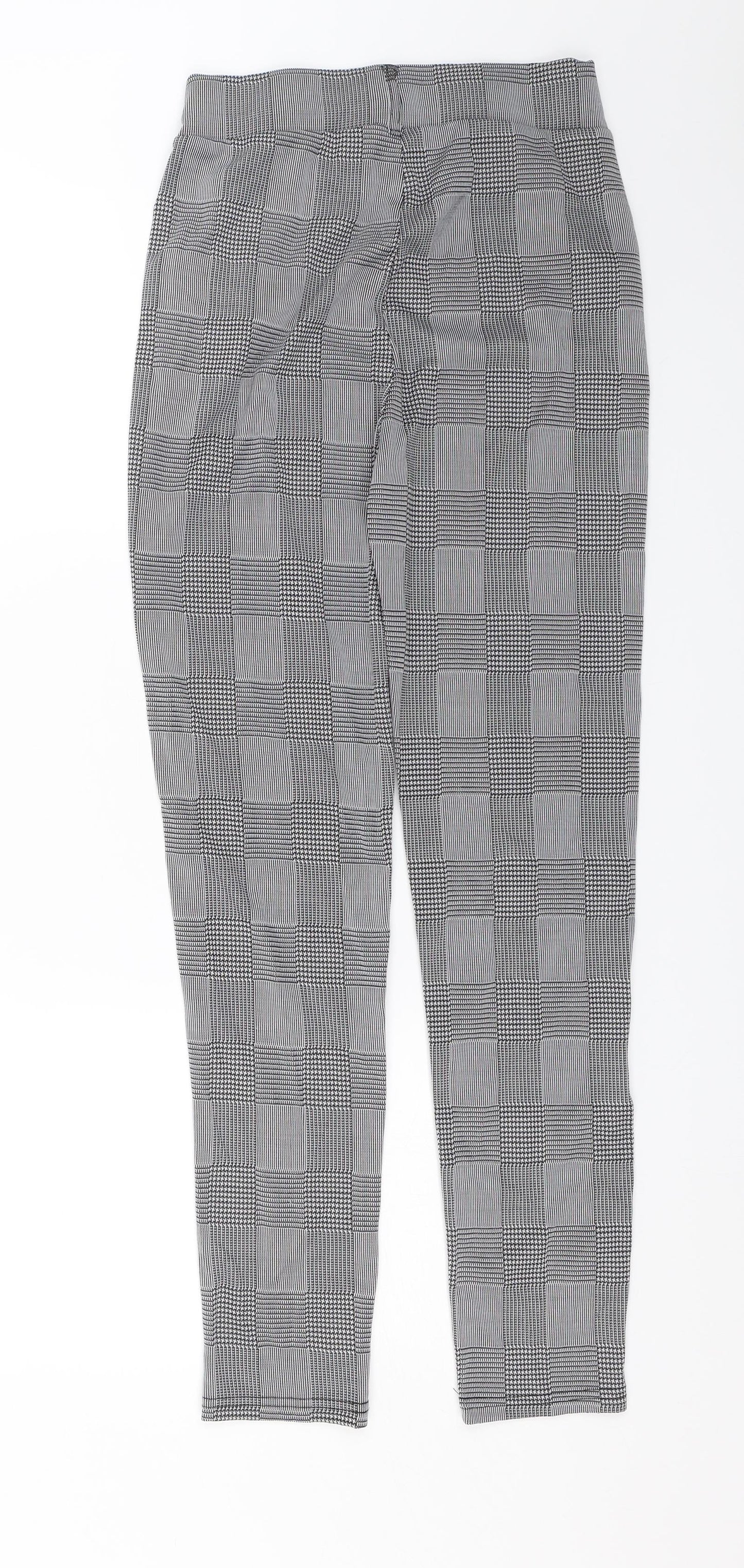 Preworn Womens Grey Check  Capri Trousers Size S L26 in