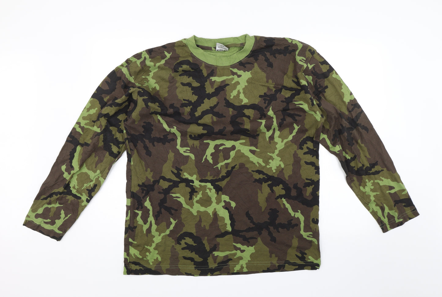 MFH Adventure Mens Green Camouflage   T-Shirt Size XL