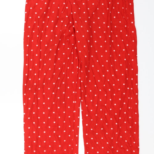Preworn Womens Red Polka Dot   Pyjama Pants Size L
