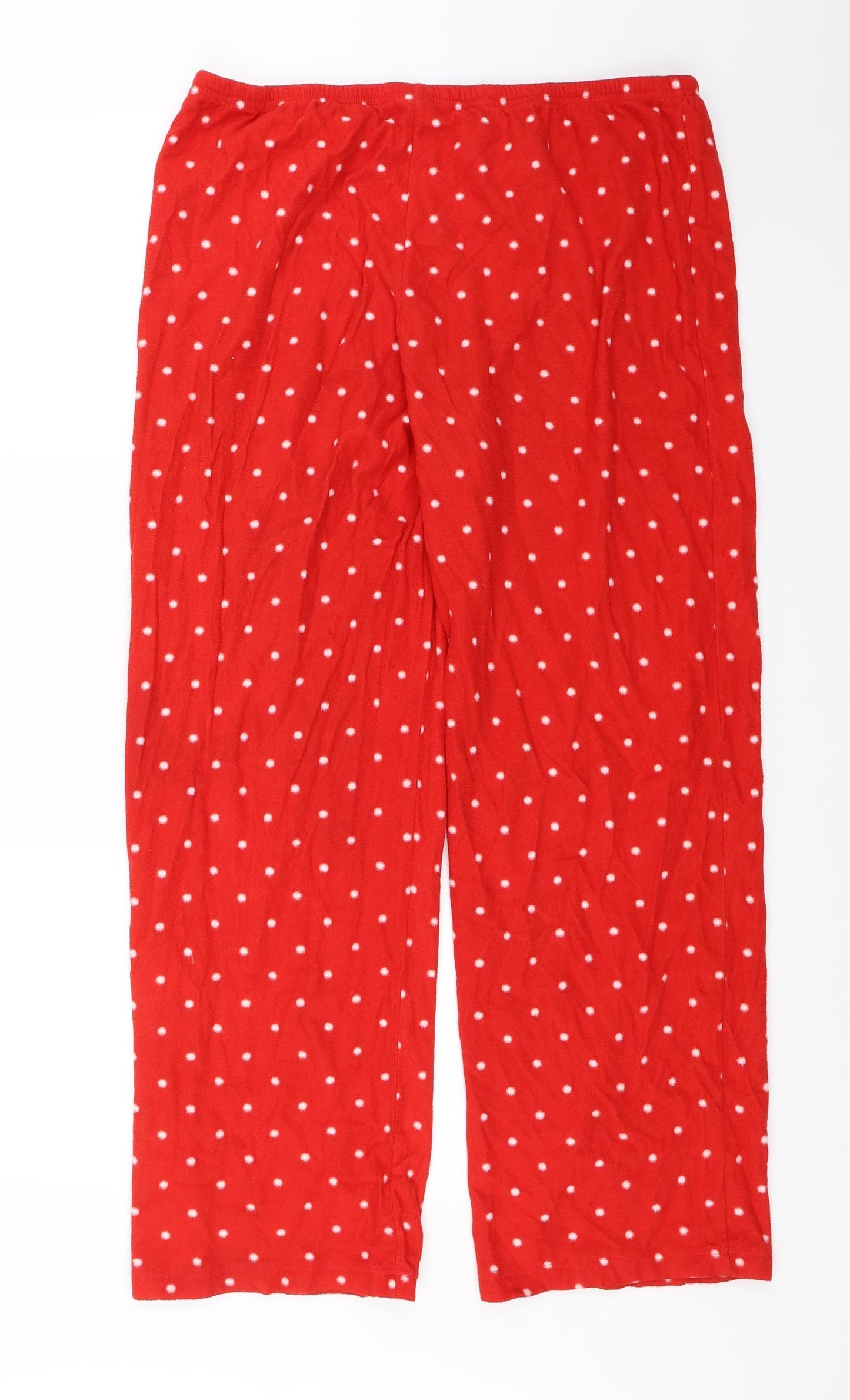 Preworn Womens Red Polka Dot   Pyjama Pants Size L