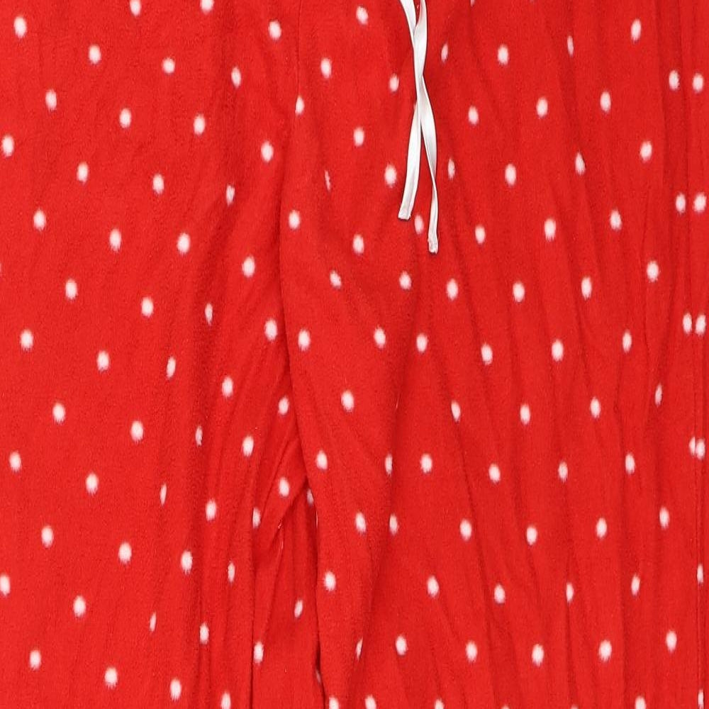 Preworn Womens Red Polka Dot   Pyjama Pants Size L