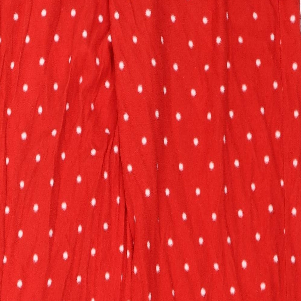 Preworn Womens Red Polka Dot   Pyjama Pants Size L