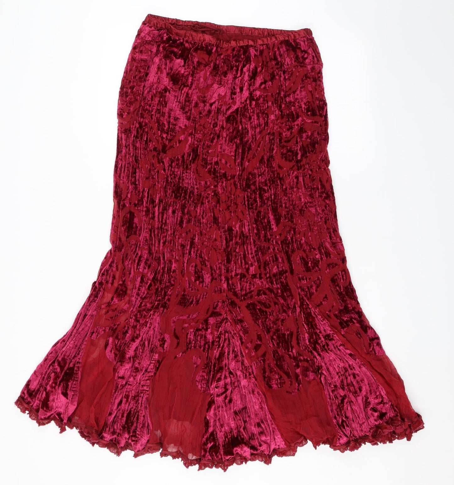Marks and Spencer Womens Red   Swing Skirt Size 12