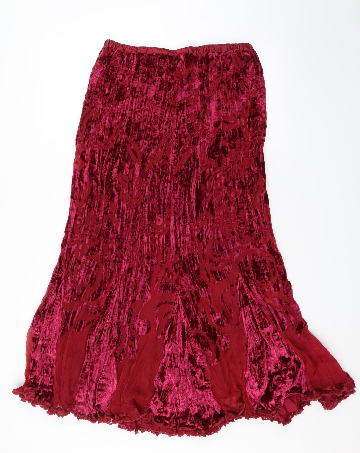 Marks and Spencer Womens Red   Swing Skirt Size 12