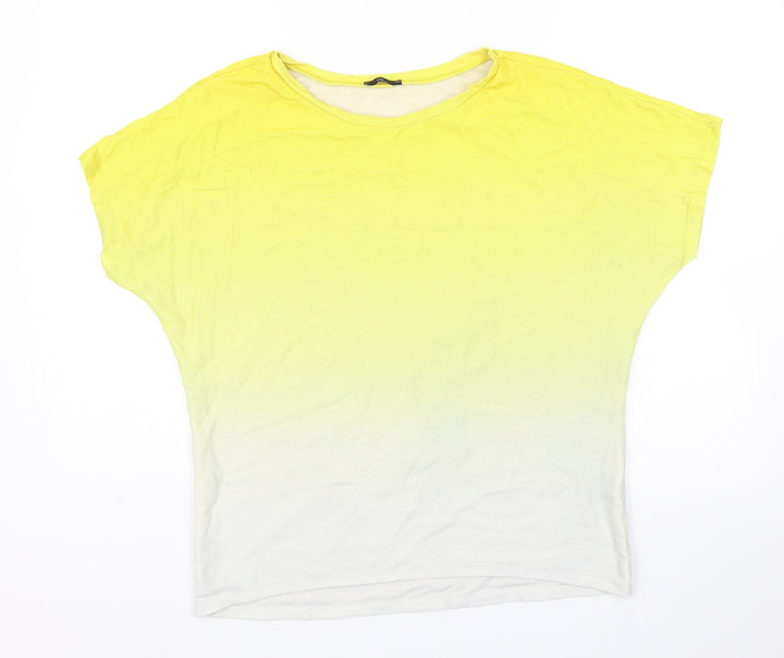 M&Co Womens Yellow   Basic Blouse Size M