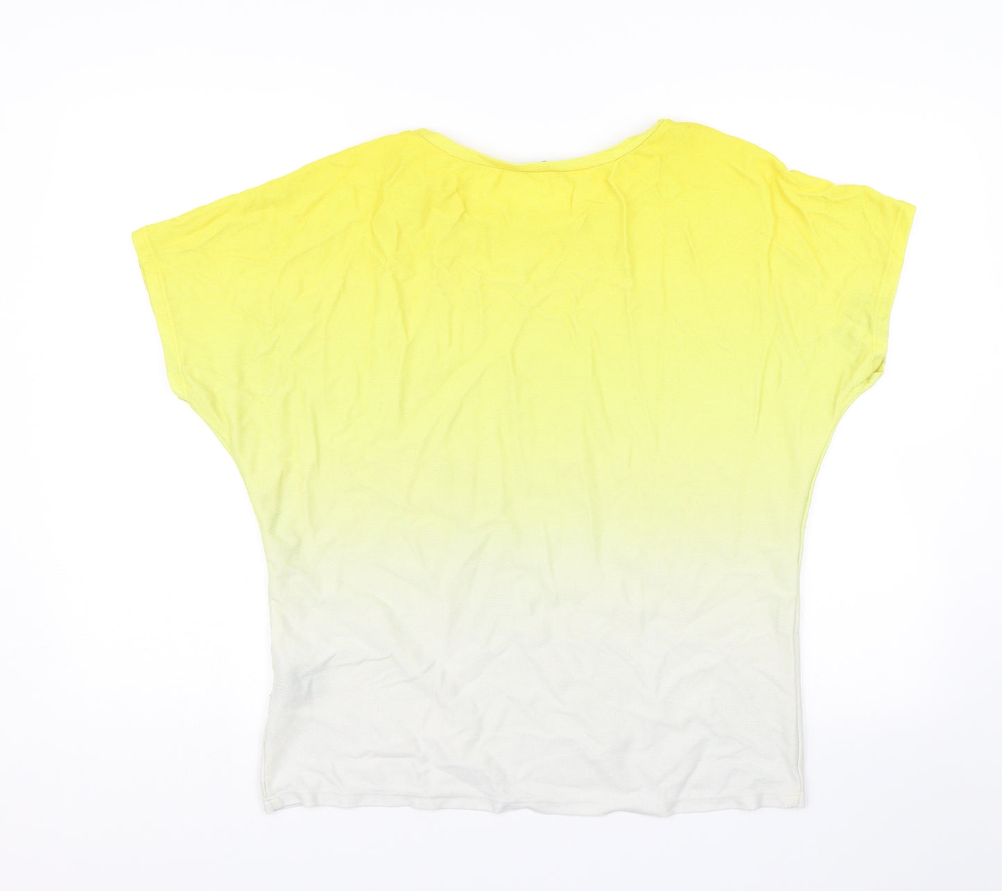 M&Co Womens Yellow   Basic Blouse Size M