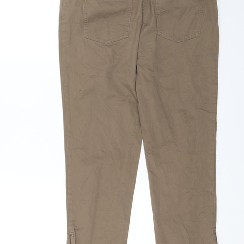 Laura Ashley Womens Brown   Chino Trousers Size 12 L23 in