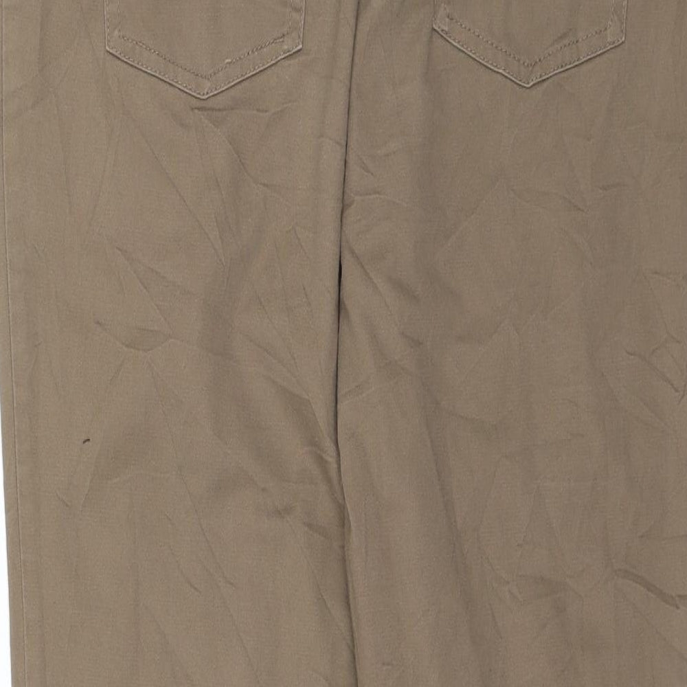 Laura Ashley Womens Brown   Chino Trousers Size 12 L23 in