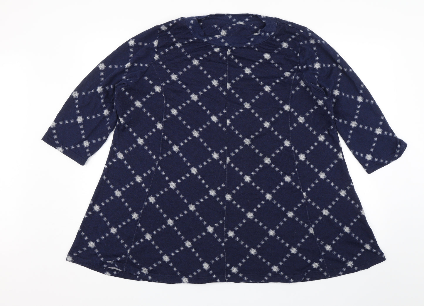 M&S Womens Blue   Tunic Blouse Size 24