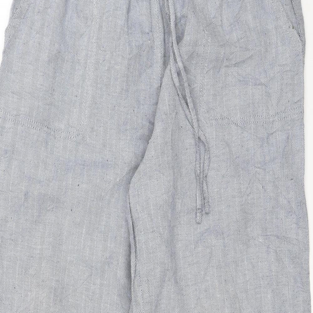 M&S Womens Blue   Trousers  Size 12 L26 in