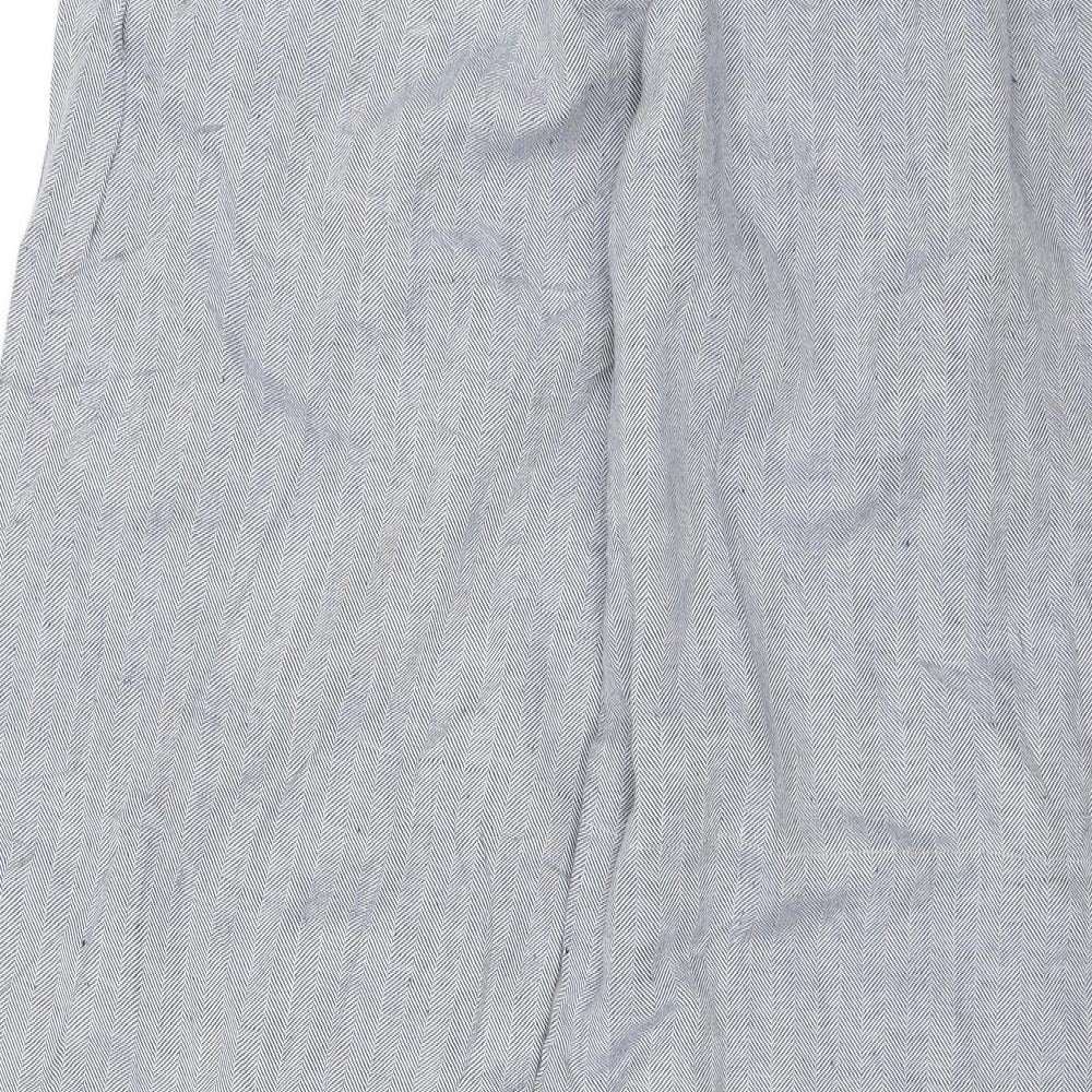 M&S Womens Blue   Trousers  Size 12 L26 in
