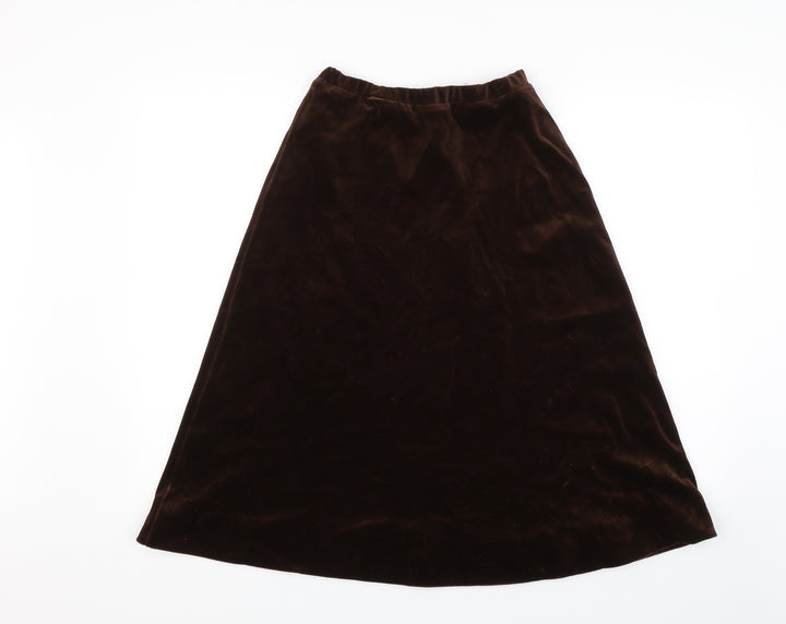 Butte Knit Womens Brown Swing Skirt Size 14