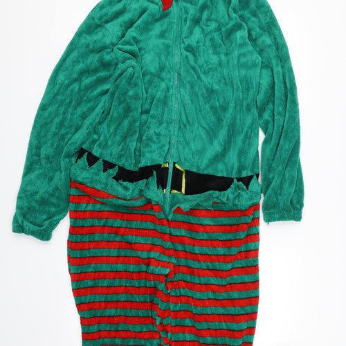 Cosy Christmas Mens Green Solid   One Piece Size M