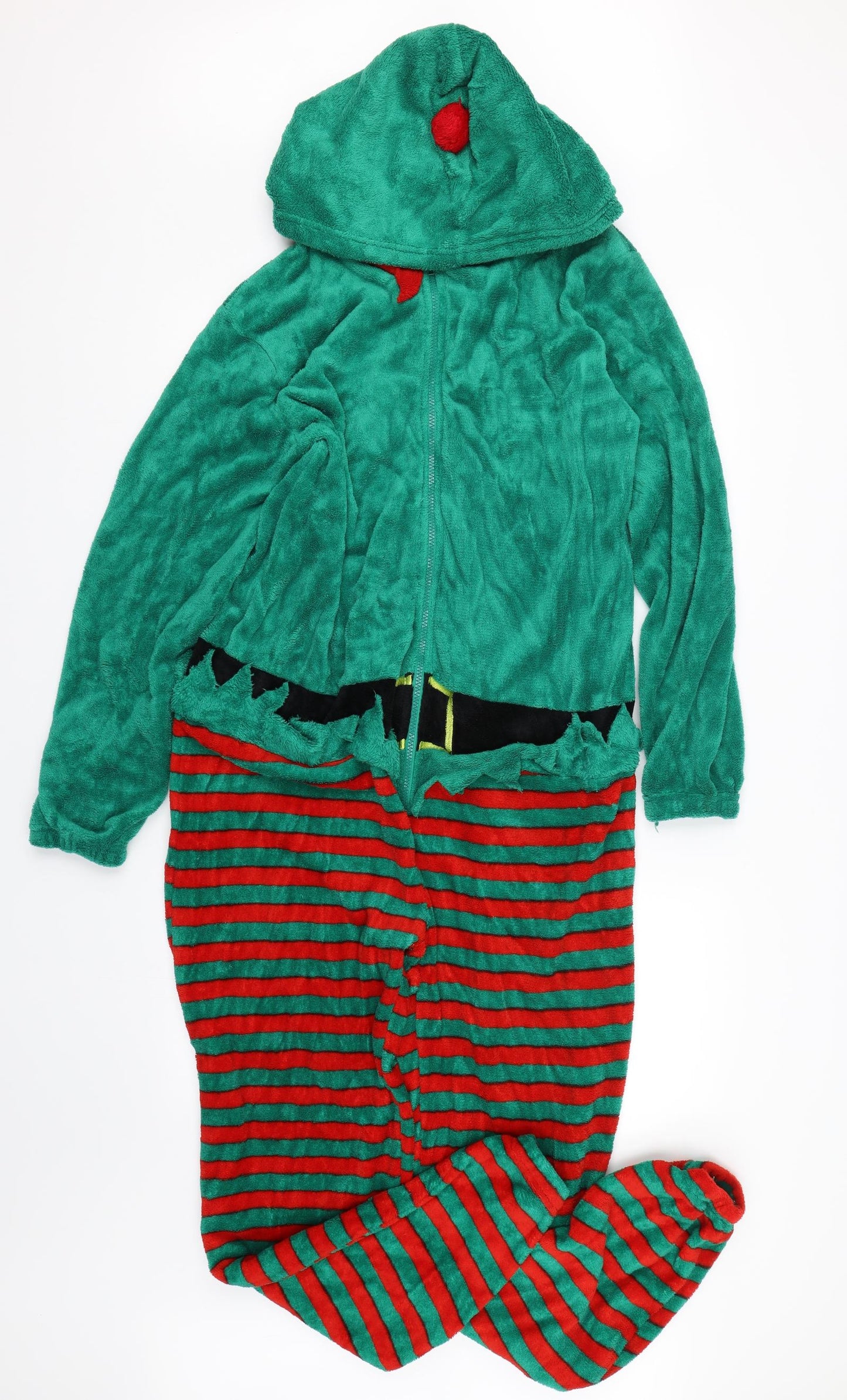 Cosy Christmas Mens Green Solid   One Piece Size M