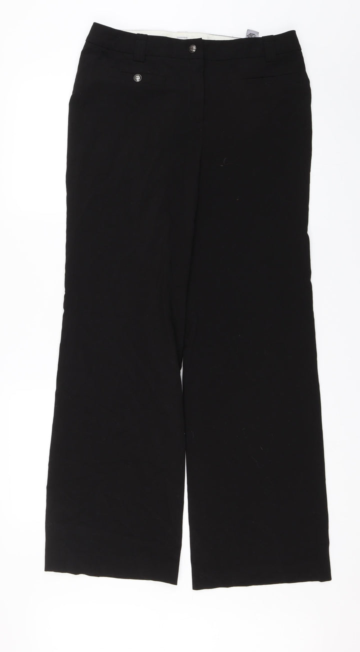 Larry Levine Womens Black Dress Pants Trousers Size 8 L29 in