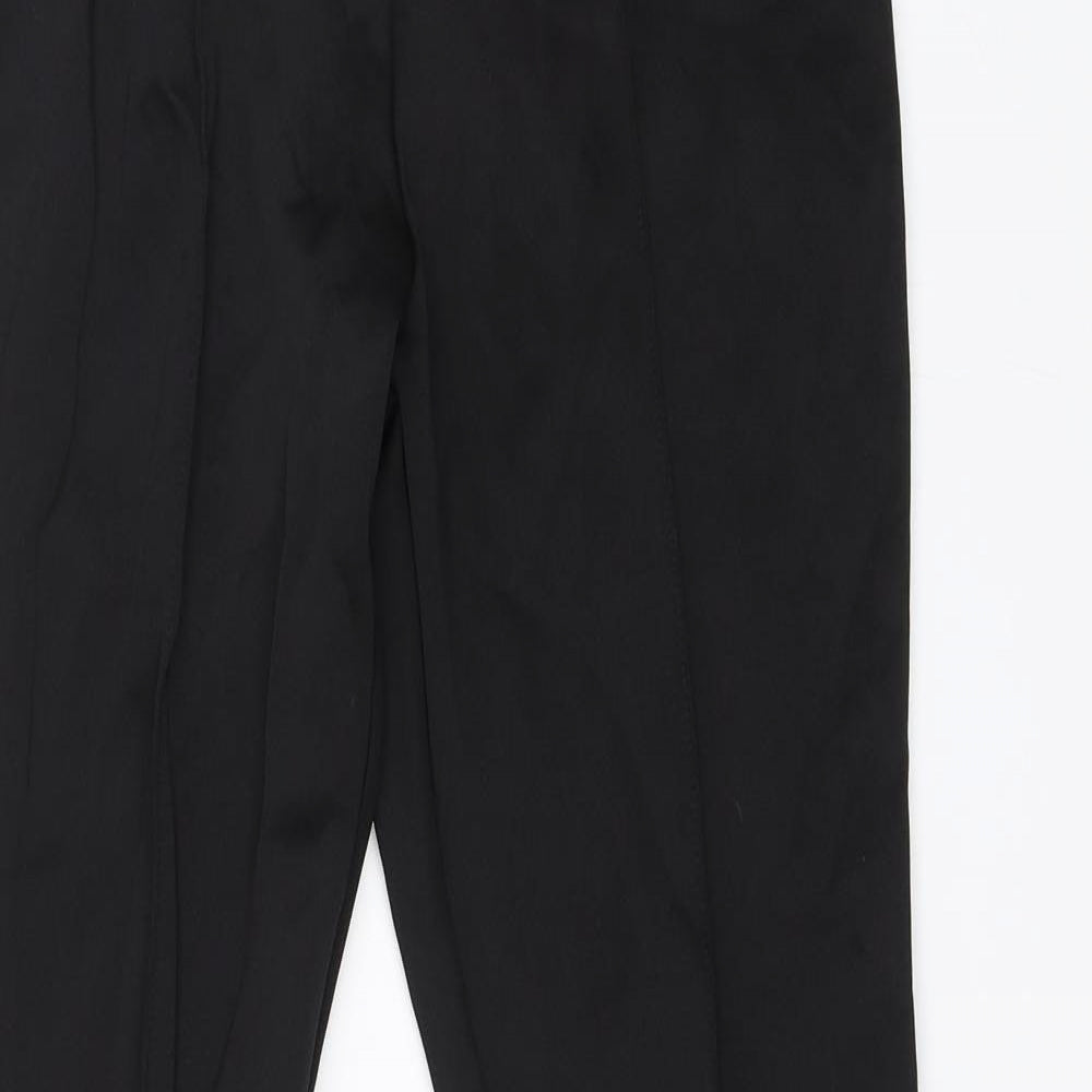 PRETTYLITTLETHING Womens Black   Trousers  Size 8 L29 in
