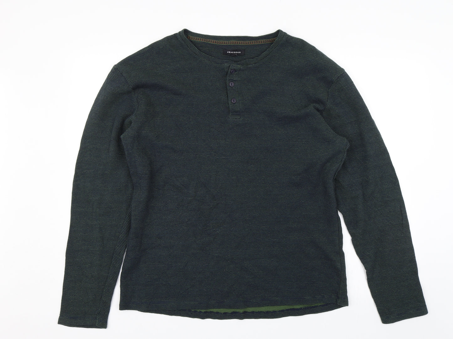 Peacocks Womens Green   Pullover Jumper Size XL
