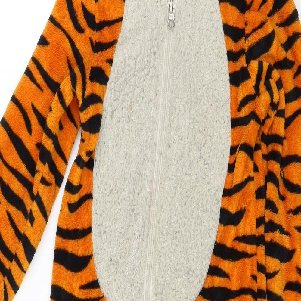 John Lewis Boys Orange Striped   One Piece Size 8 Years