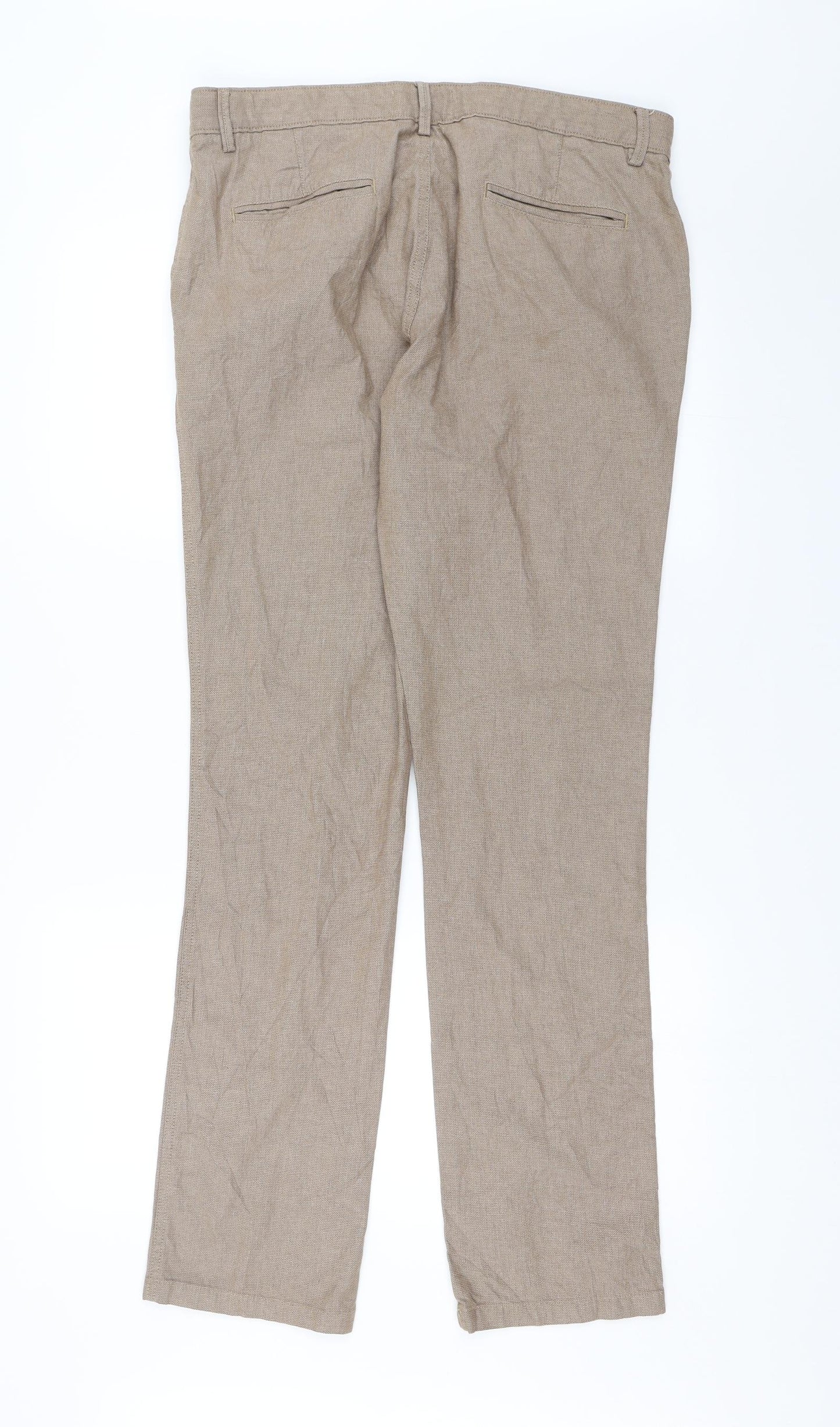Arturo Calle Mens Brown   Trousers  Size 34 in L31 in