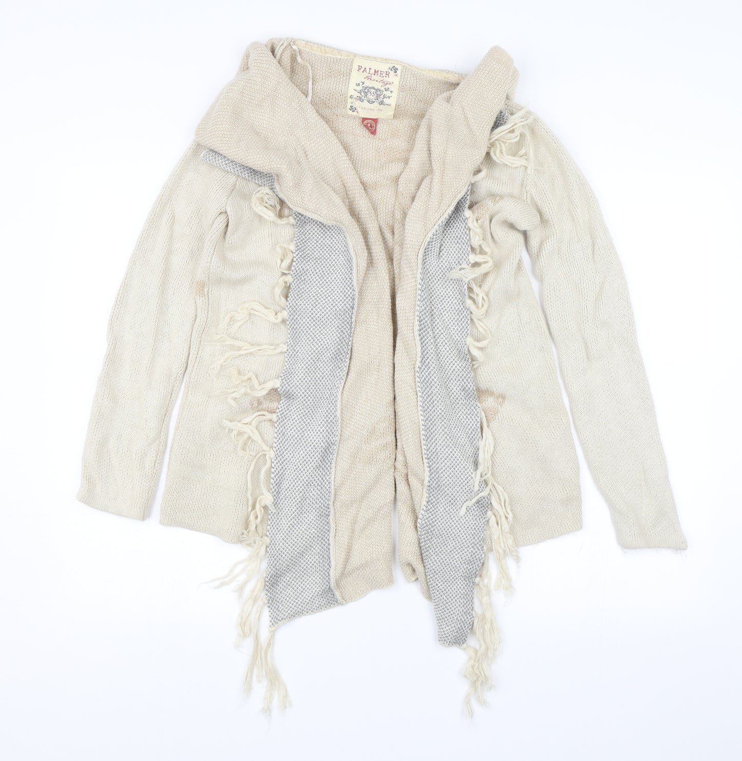 Palmer Heritage Womens Beige   Jacket Coatigan Size S